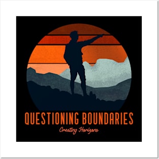 QUESTIONING BOUNDARIES CREATING HORIZONS Posters and Art